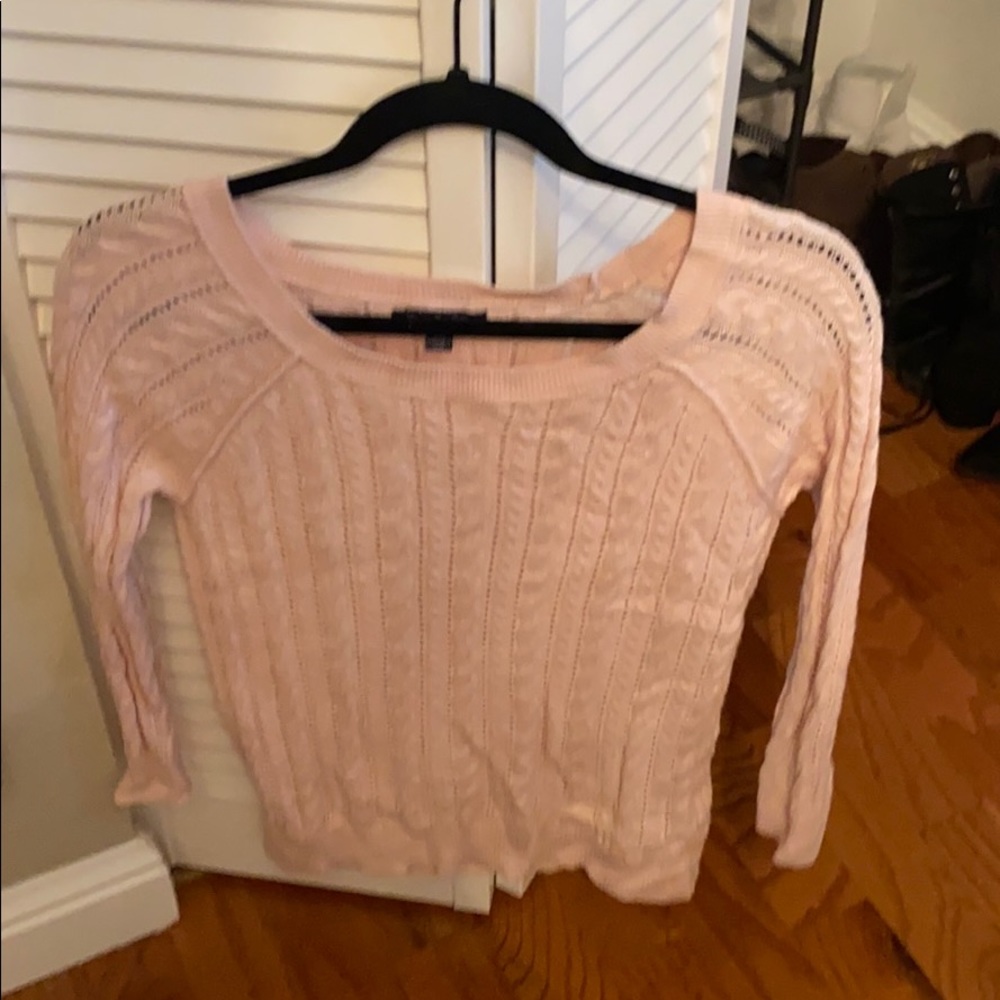 American eagle. Xs. Pink half sleeve sweater.